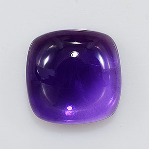 Natural 10x10x4.6mm Cabochon Cushion Amethyst