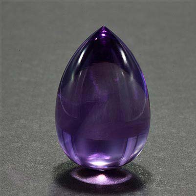 Natural 34.50x22.90mm Cabochon Drop Amethyst