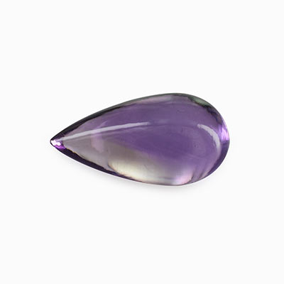 Natural 15x8mm Cabochon Drop Amethyst