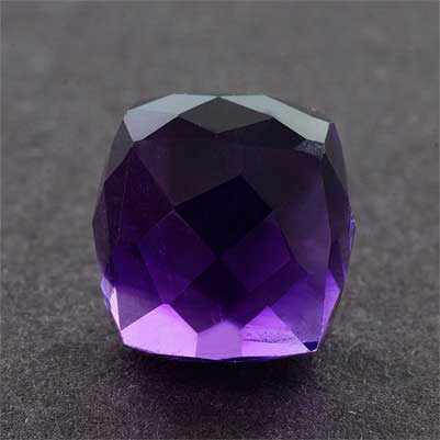 Natural 9.5x9.5mm Checker Fancy Amethyst