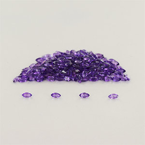 Natural 4x2x1.7mm Faceted Marquise Amethyst