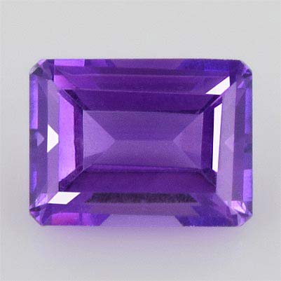 Natural 8x6x4.6mm Faceted Octagon Amethyst