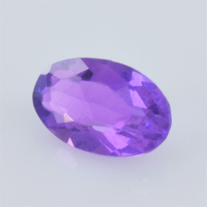 Natural 5x3x2.20mm Faceted Oval Amethyst