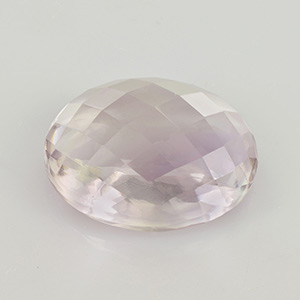 Natural 21x16.6x9.75mm Checker Oval Amethyst