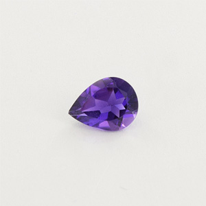 Natural 9x7x4.5mm Faceted Pear Amethyst