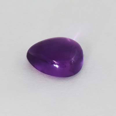 Natural 8.1x6.2x3.9mm Cabochon Pear Amethyst