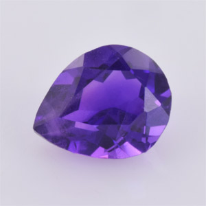 Natural 6x5x3.60mm Faceted Pear Amethyst