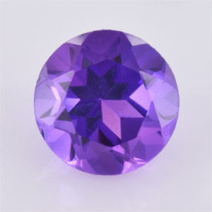 Natural 5x5x4mm Faceted Round Amethyst