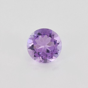 Natural 9x9x6mm Faceted Round Amethyst