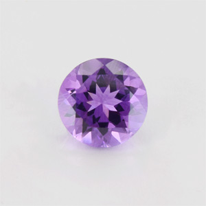 Natural 12x12x7.4mm Faceted Round Amethyst