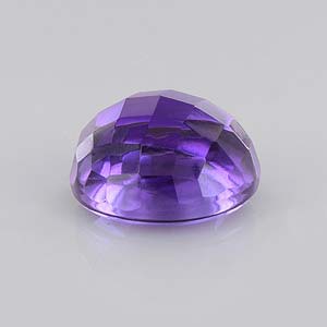 Natural 12x12x7.4mm Buff Round Amethyst