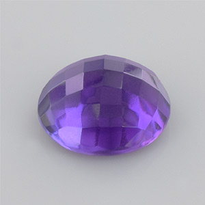 Natural 16x16x7.60mm Buff Round Amethyst