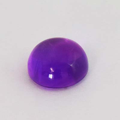 Natural 8.2x8.2x4.5mm Cabochon Round Amethyst