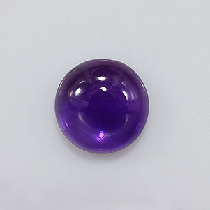 Natural 10x10x4.7mm Cabochon Round Amethyst