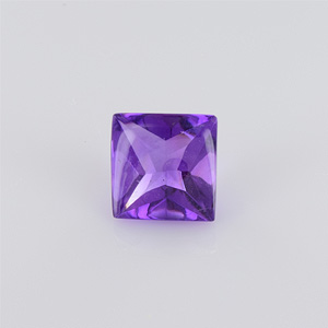 Natural 8x8x5.80mm Buff Square Amethyst