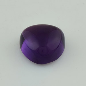 Natural 10x10x5.5mm Cabochon Trillion Amethyst