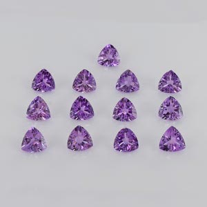 Natural 10x10x6.10mm Faceted Triangle Amethyst