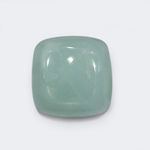 Natural 14x14x6mm Cabochon Cushion Aquamarine