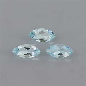 Natural 7x3.5x2mm Faceted Marquise Aquamarine