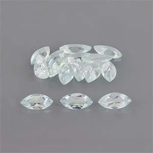 Natural 7x3.5x2mm Faceted Marquise Aquamarine