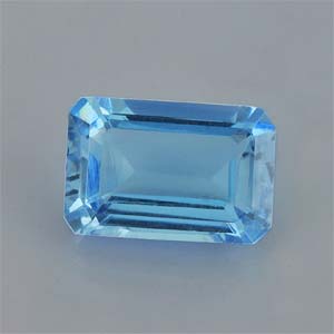 Natural 6x4x2.7mm Faceted Octagon Aquamarine