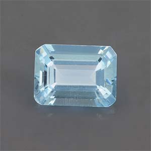 Natural 8x6x3.8mm Faceted Octagon Aquamarine