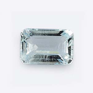 Natural 6x4x2.9mm Faceted Octagon Aquamarine