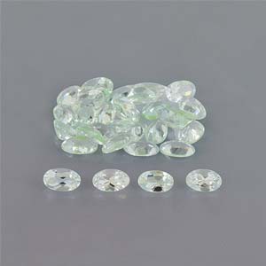 Natural 5x3x1.9mm Faceted Oval Aquamarine