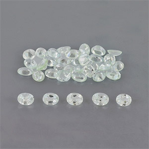 Natural 4x3x1.8mm Faceted Oval Aquamarine