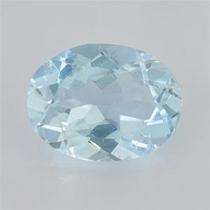 Natural 8x6x3.8mm Faceted Oval Aquamarine