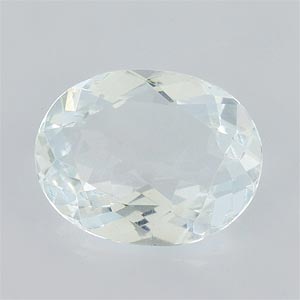 Natural 9x7x3.4mm Faceted Oval Aquamarine