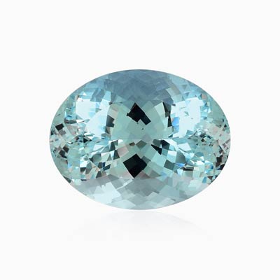 Natural 14x18x10.10mm Faceted Oval Aquamarine