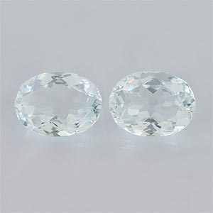 Natural 9x6.5x4.2mm Faceted Oval Aquamarine