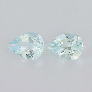 Natural 8x6x3.4mm Faceted Pear Aquamarine