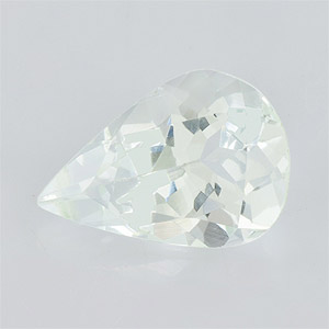 Natural 10x7x4.7mm Faceted Pear Aquamarine