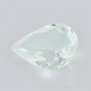 Natural 10x7x3.6mm Faceted Pear Aquamarine