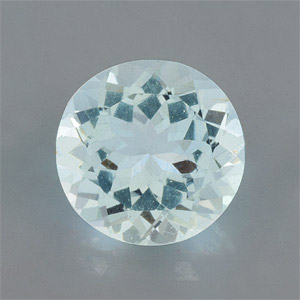 Natural 8x8x5mm Faceted Round Aquamarine