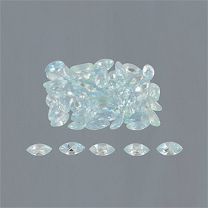 Natural 4x2x1.5mm Faceted Marquise Aquamarine