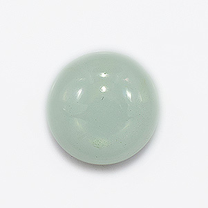 Natural 14x14x6.5mm Cabochon Round Aquamarine