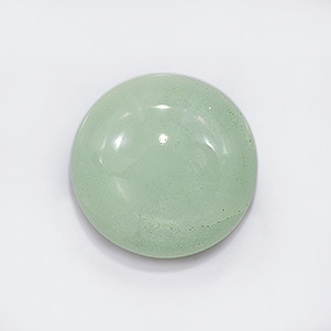 Natural 16x16x7.4mm Cabochon Round Aquamarine