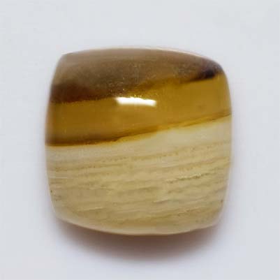 Natural 10x10x5.2mm Cabochon Cushion Chalcedony