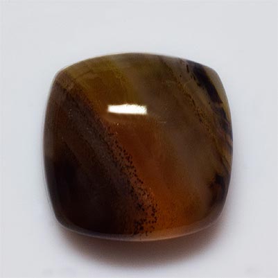 Natural 12x12x6mm Cabochon Cushion Chalcedony