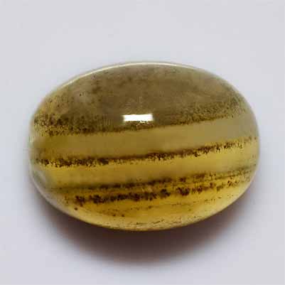 Natural 14x10x6.6mm Cabochon Oval Chalcedony