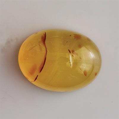 Natural 20x15x9.6mm Cabochon Oval Chalcedony