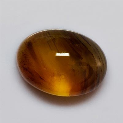 Natural 18.20x13.20x8.6mm Cabochon Oval Chalcedony