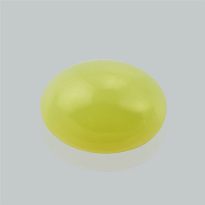 Natural 29.35x22x15mm Cabochon Oval Chalcedony