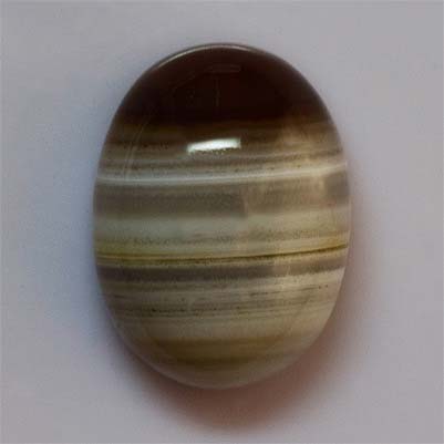 Natural 16.2x12x7.7mm Cabochon Oval Chalcedony