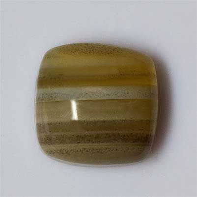 Natural 10x10x5.2mm Cabochon Cushion Chalcedony