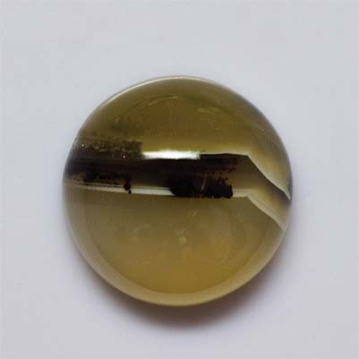 Natural 16x16x7.9mm Cabochon Round Chalcedony