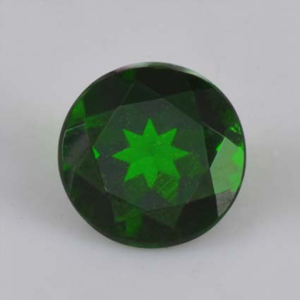 Natural 9x9x5.10mm Faceted Round Chrome Diopside